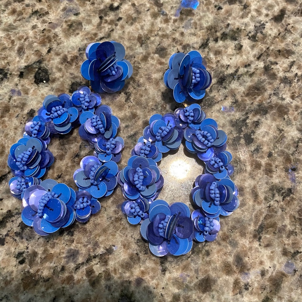 J Crew Sequin Earrings
